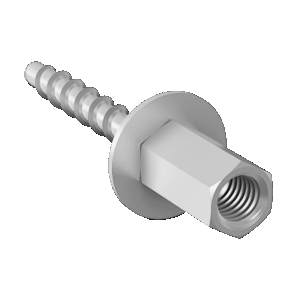 Steinskrúfa með snittaðri ró M8/M10