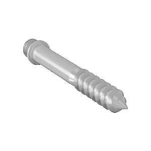 Frönskskrúfa m. snitti M8 x 70mm