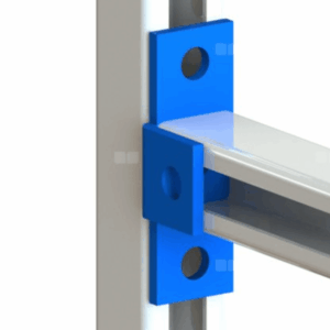 Prófílfesting - tengiplata - 41mm